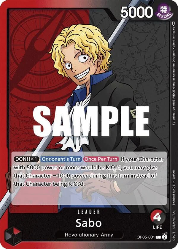 Sabo, Awakening of the New Era OP05-001