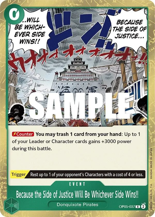 Because the Side of Justice Will Be Whichever Side Wins!!, Awakening of the New Era OP05-037
