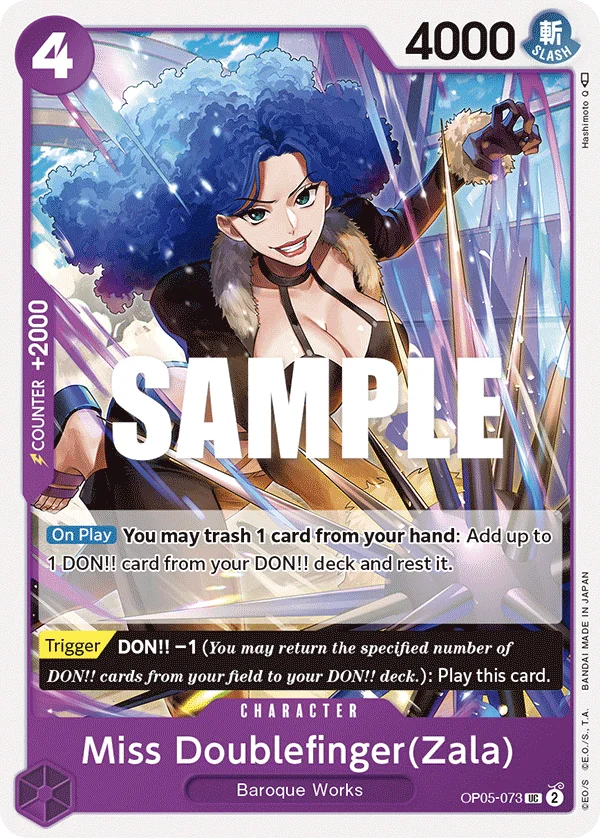 Miss Doublefinger(Zala), Awakening of the New Era OP05-073