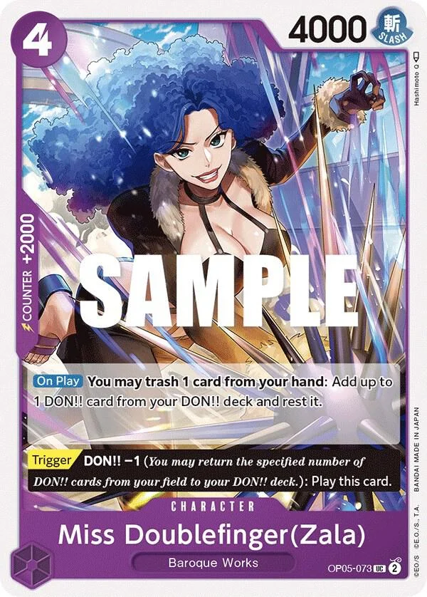 Miss Doublefinger(Zala), Awakening of the New Era OP05-073