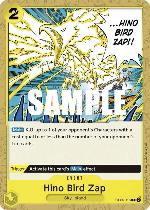 Hino Bird Zap, Awakening of the New Era OP05-116