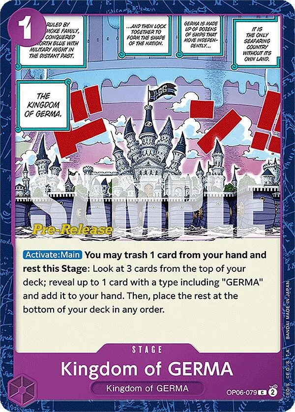 Kingdom of GERMA, Wings of the Captain Pre-Release Cards OP06-079