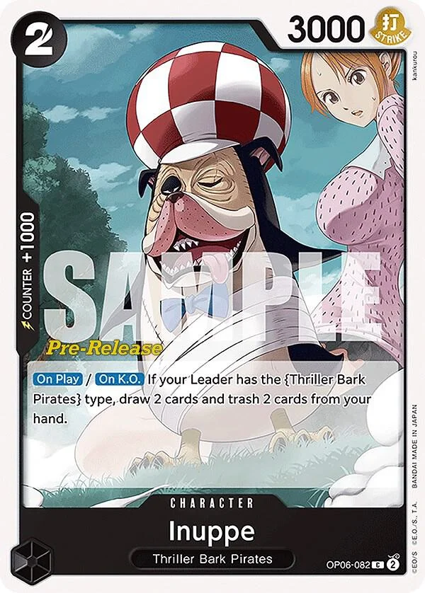 Inuppe, Wings of the Captain Pre-Release Cards OP06-082