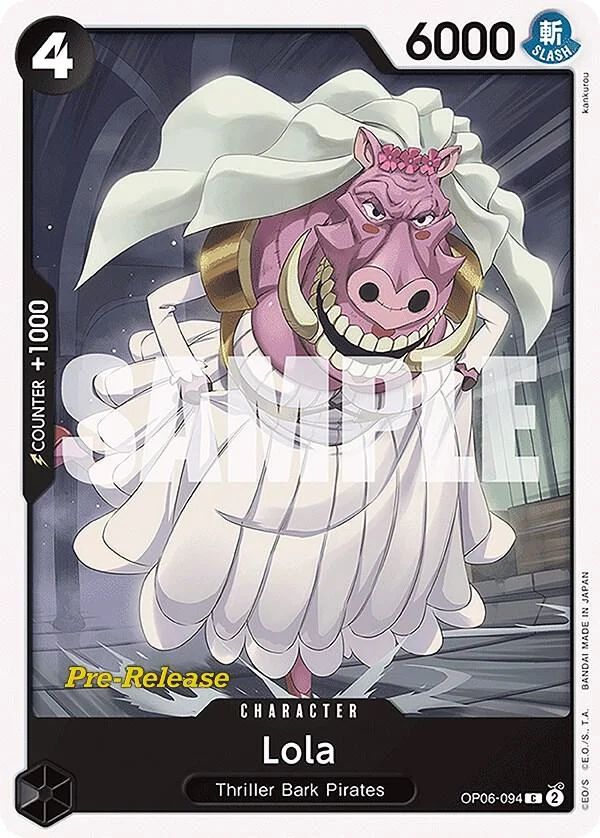 Lola, Wings of the Captain Pre-Release Cards OP06-094