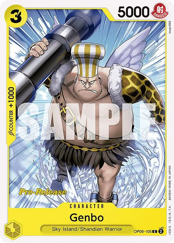 Genbo, Wings of the Captain Pre-Release Cards OP06-105