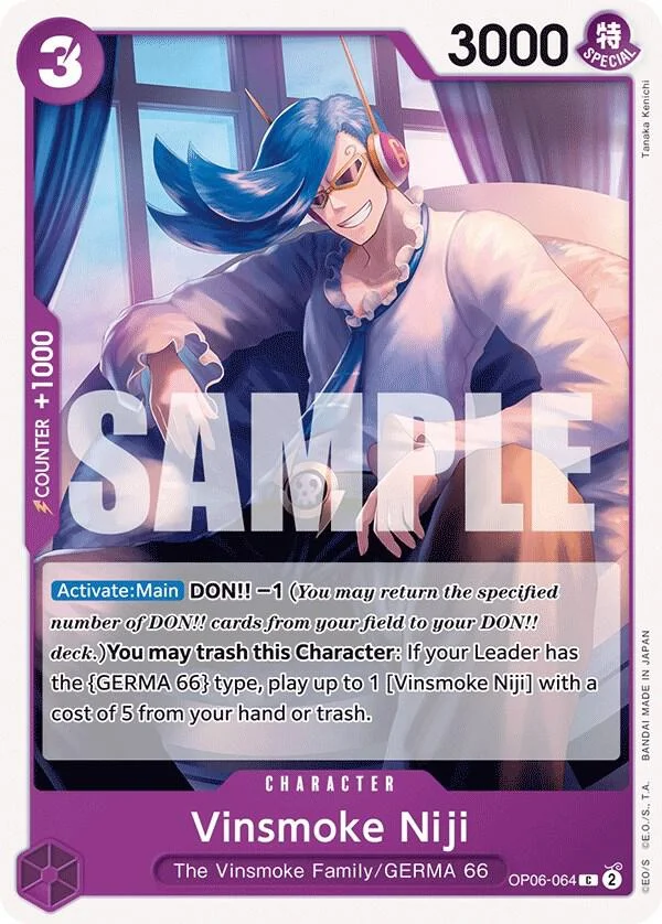 Vinsmoke Niji, Wings of the Captain OP06-064