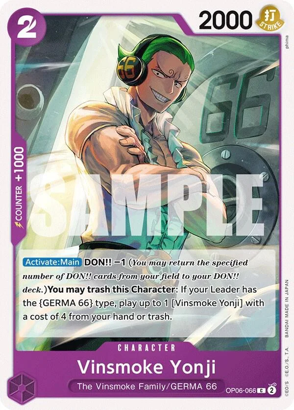 Vinsmoke Yonji, Wings of the Captain OP06-066