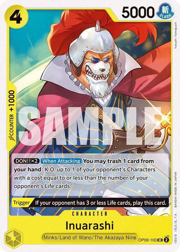 Inuarashi, Wings of the Captain OP06-100