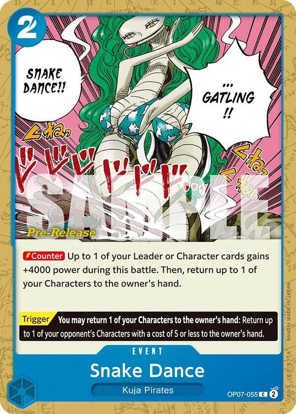 Snake Dance, 500 Years in the Future Pre-Release Cards OP07-055