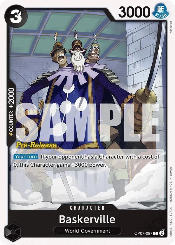 Baskerville, 500 Years in the Future Pre-Release Cards OP07-087