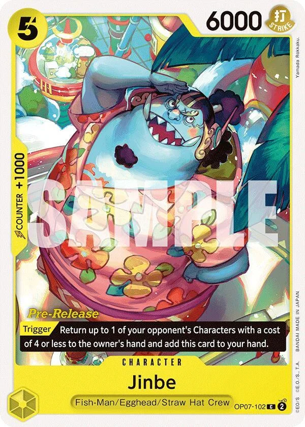 Jinbe, 500 Years in the Future Pre-Release Cards OP07-102