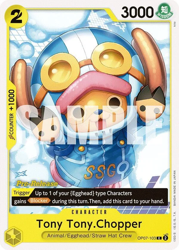 Tony Tony.Chopper, 500 Years in the Future Pre-Release Cards OP07-103