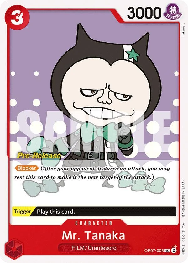 Mr. Tanaka, 500 Years in the Future Pre-Release Cards OP07-008