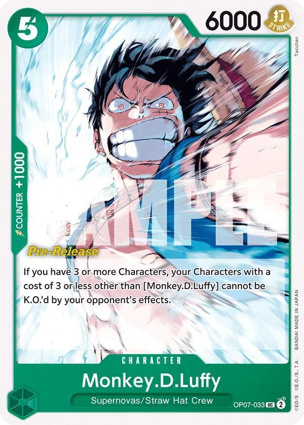 Monkey.D.Luffy, 500 Years in the Future Pre-Release Cards OP07-033
