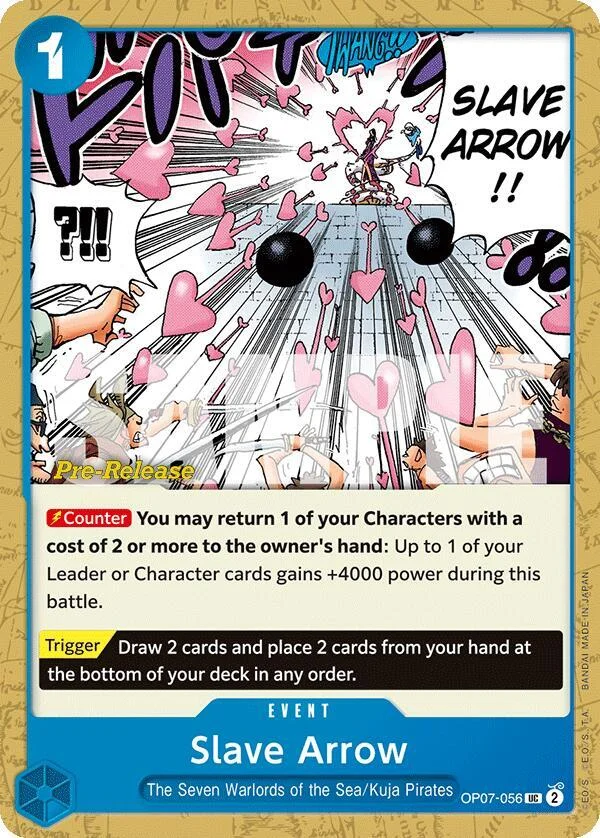 Slave Arrow, 500 Years in the Future Pre-Release Cards OP07-056