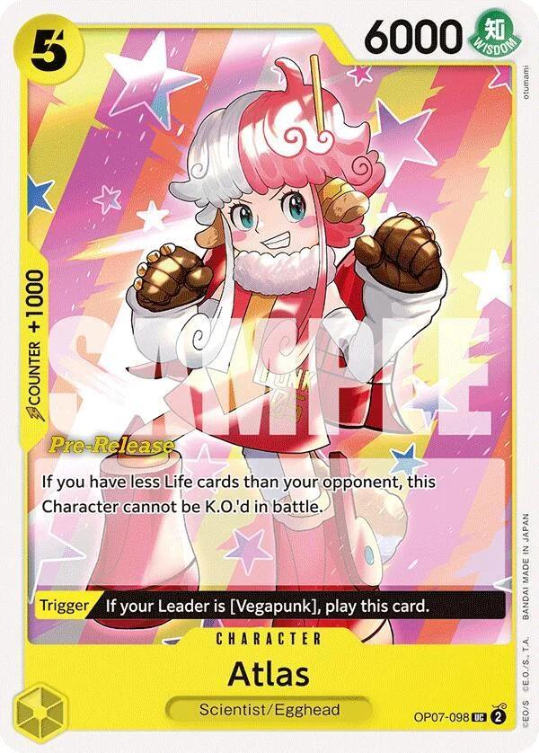 Atlas, 500 Years in the Future Pre-Release Cards OP07-098