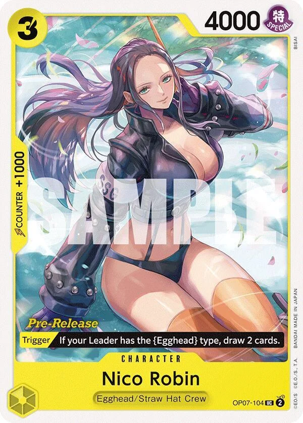 Nico Robin, 500 Years in the Future Pre-Release Cards OP07-104