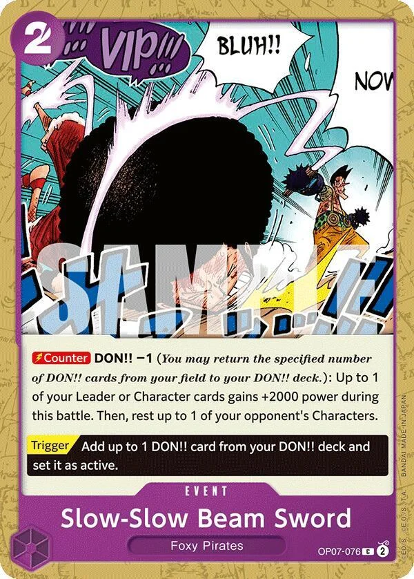 Slow-Slow Beam Sword, 500 Years in the Future OP07-076