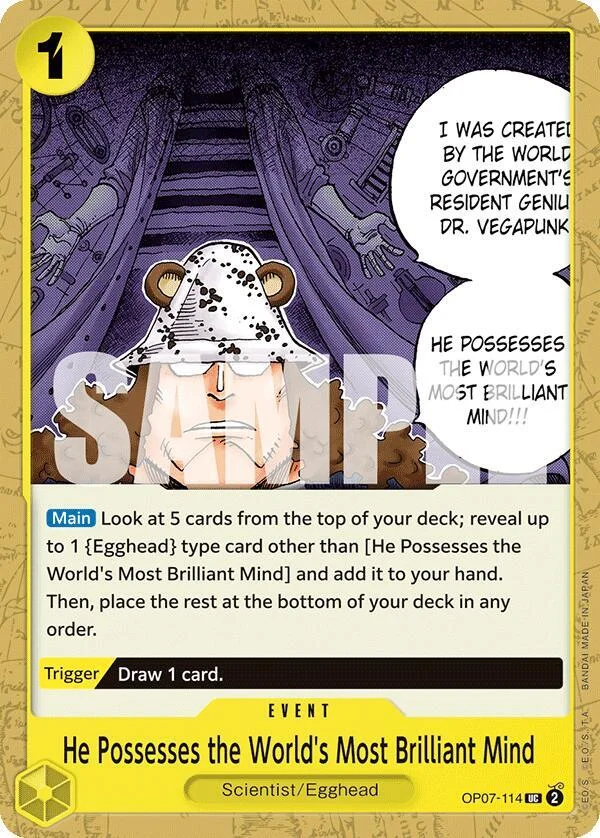 He Possesses the World's Most Brilliant Mind, 500 Years in the Future OP07-114