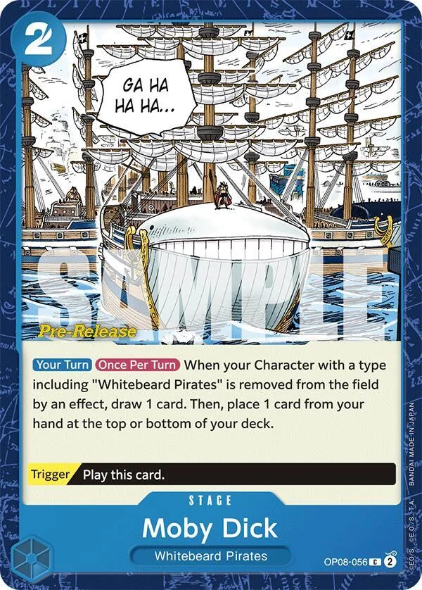 Moby Dick, Two Legends Pre-Release Cards OP08-056