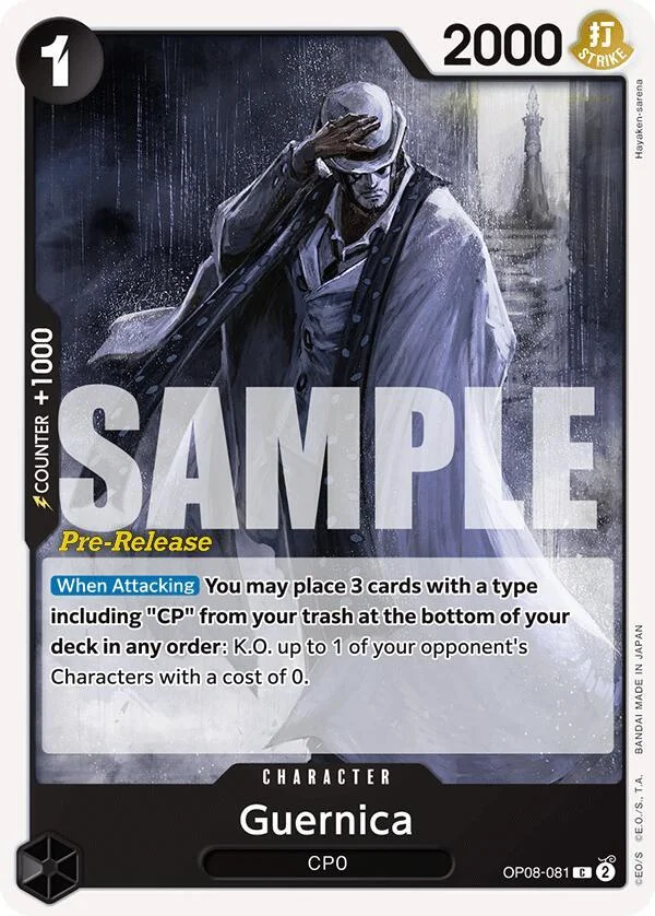 Guernica, Two Legends Pre-Release Cards OP08-081