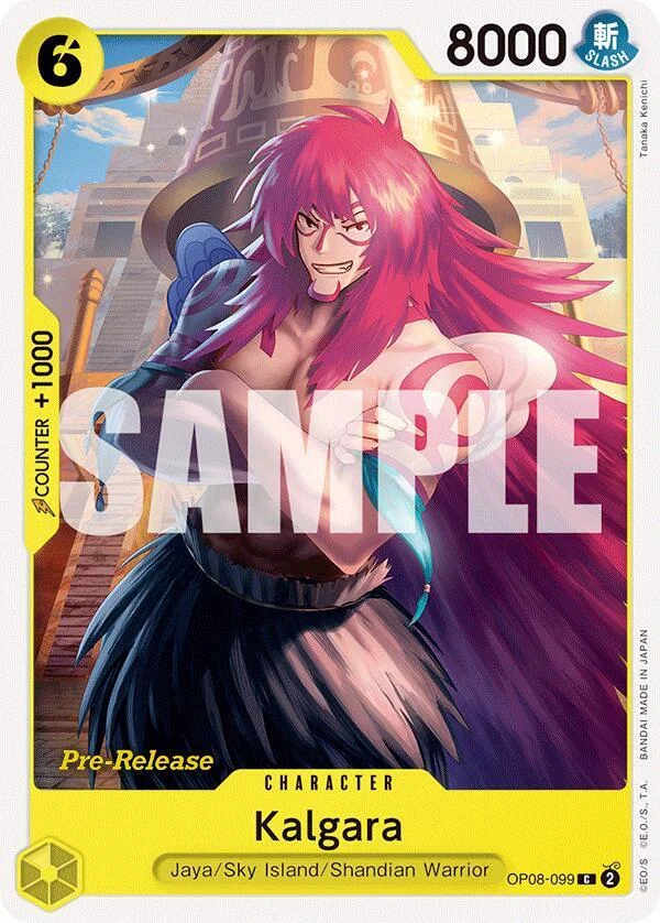 Kalgara, Two Legends Pre-Release Cards OP08-099