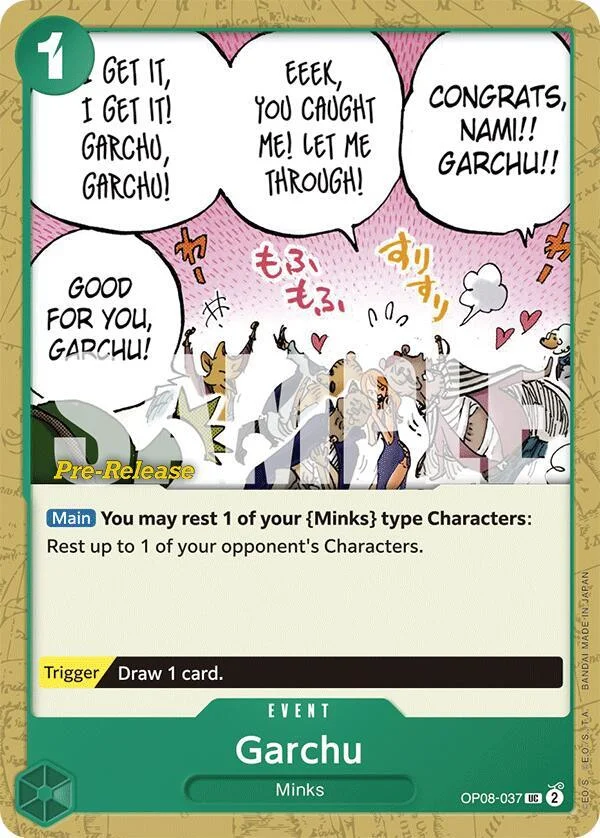 Garchu, Two Legends Pre-Release Cards OP08-037