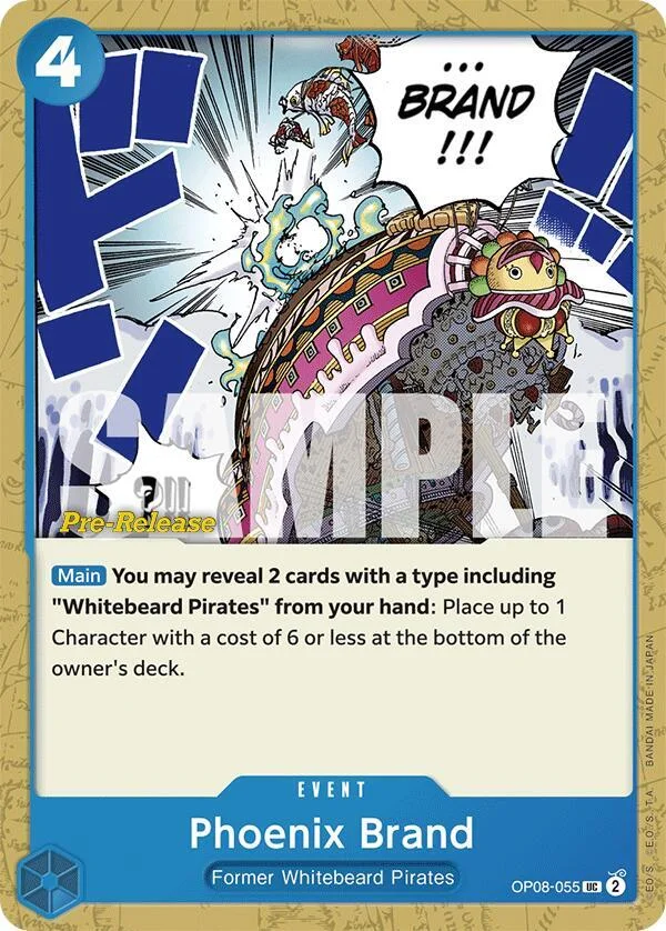 Phoenix Brand, Two Legends Pre-Release Cards OP08-055