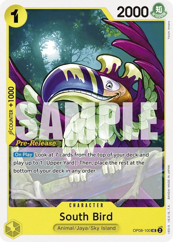 South Bird, Two Legends Pre-Release Cards OP08-100