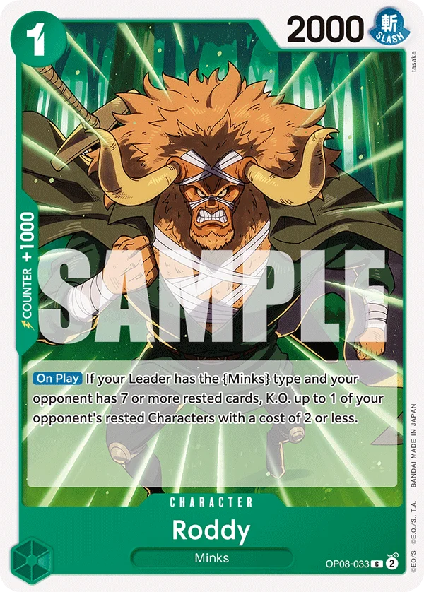 Roddy, Two Legends OP08-033