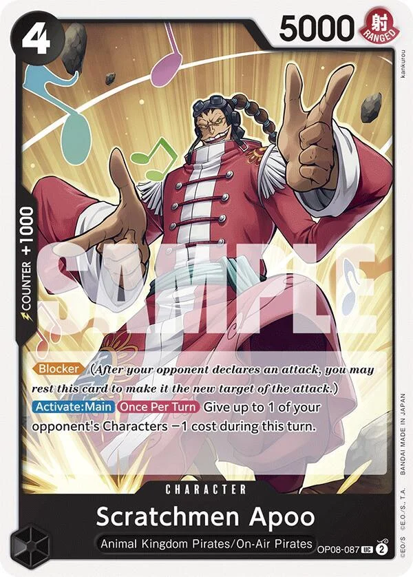 Scratchmen Apoo, Two Legends OP08-087