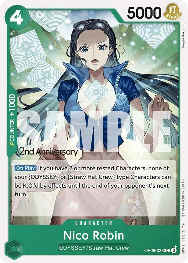 Nico Robin, Emperors in the New World: 2nd Anniversary Tournament Cards OP09-033