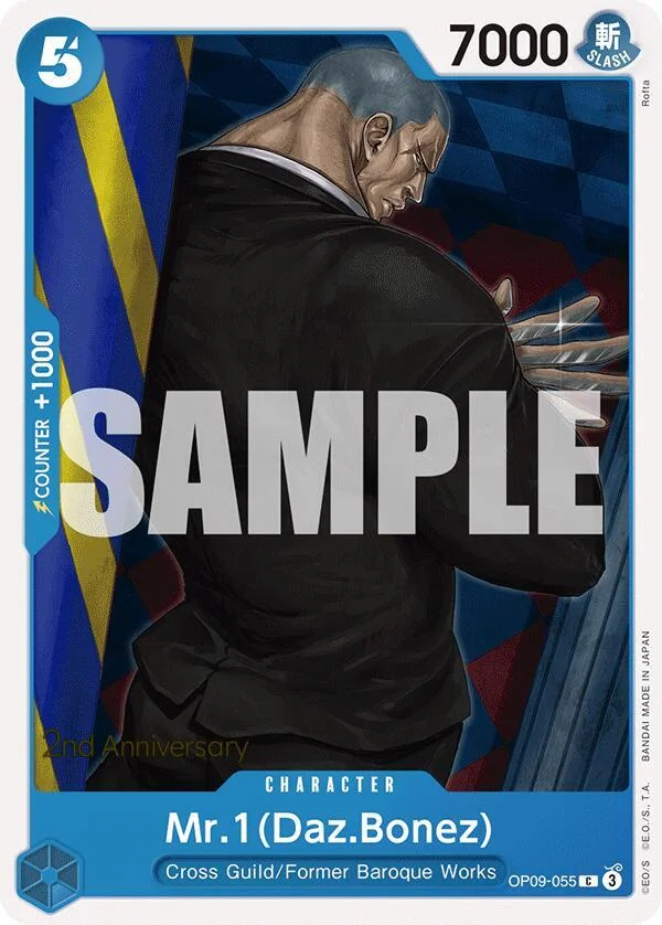 Mr.1(Daz.Bonez), Emperors in the New World: 2nd Anniversary Tournament Cards OP09-055