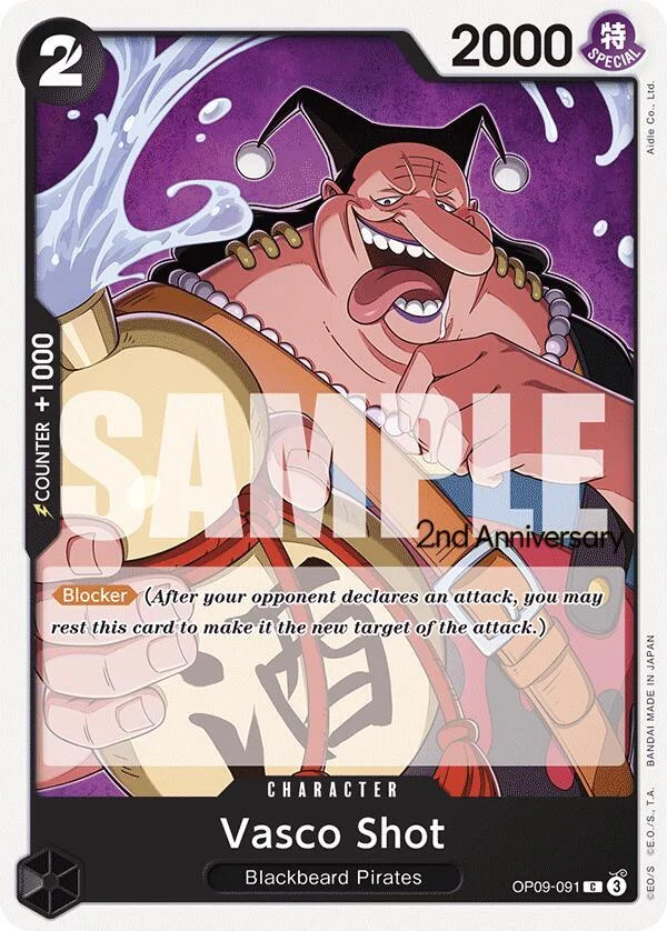 Vasco Shot, Emperors in the New World: 2nd Anniversary Tournament Cards OP09-091