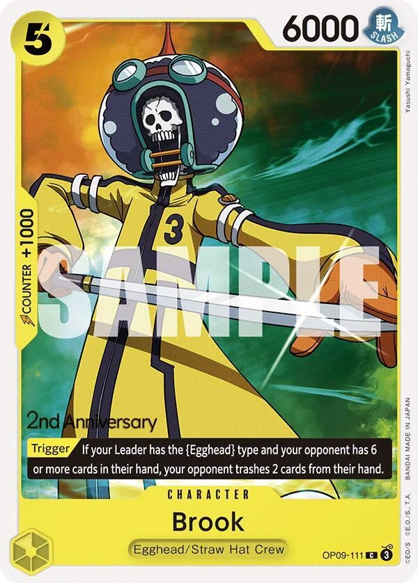 Brook, Emperors in the New World: 2nd Anniversary Tournament Cards OP09-111
