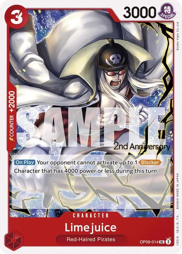 Limejuice, Emperors in the New World: 2nd Anniversary Tournament Cards OP09-014