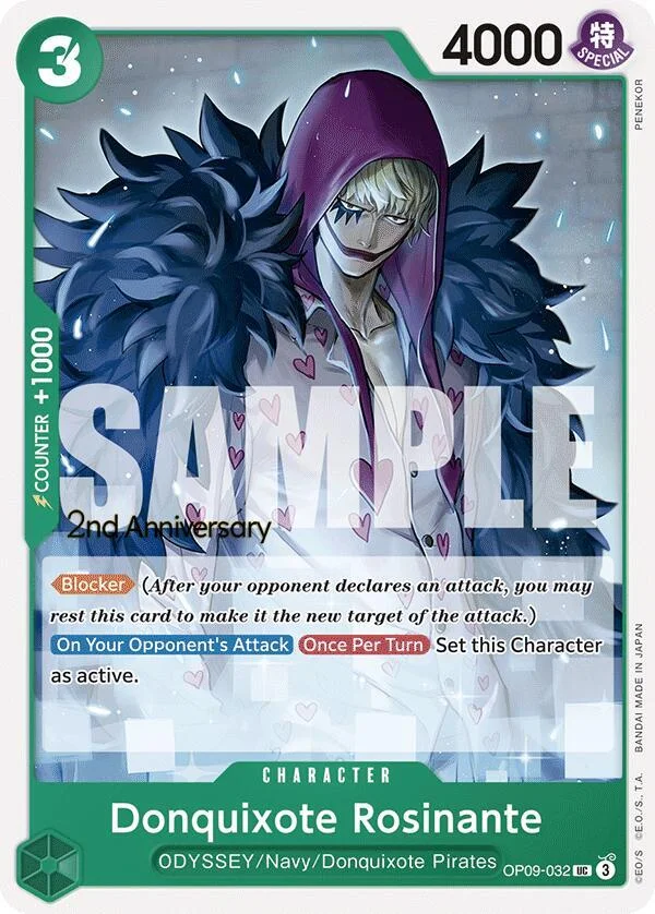Donquixote Rosinante, Emperors in the New World: 2nd Anniversary Tournament Cards OP09-032