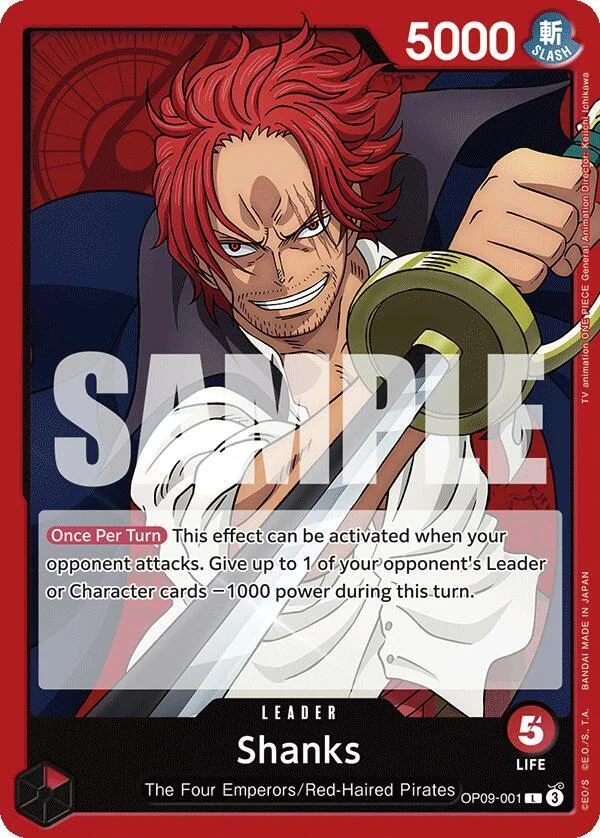 Shanks, Emperors in the New World OP09-001