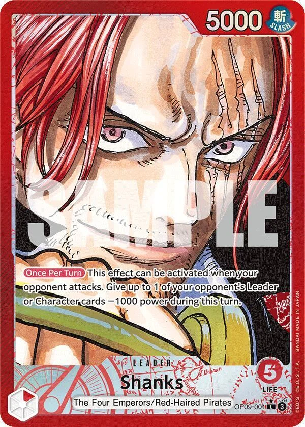 Shanks, Emperors in the New World OP09-001