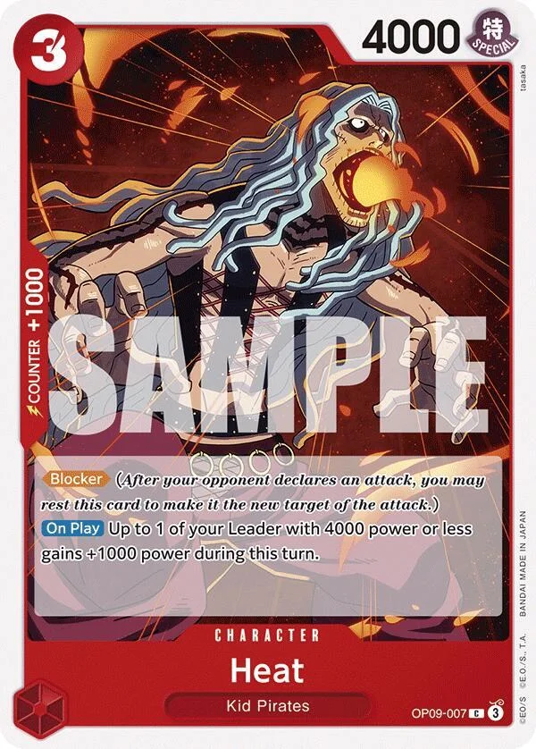 Heat, Emperors in the New World OP09-007