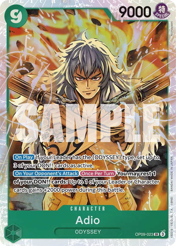Adio, Emperors in the New World OP09-023