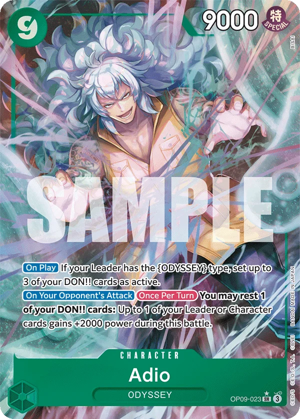 Adio, Emperors in the New World OP09-023
