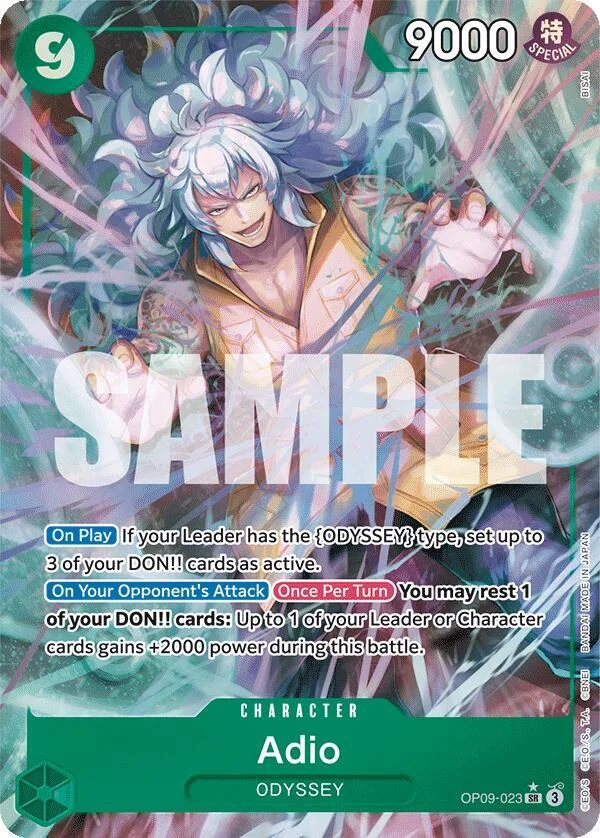 Adio, Emperors in the New World OP09-023
