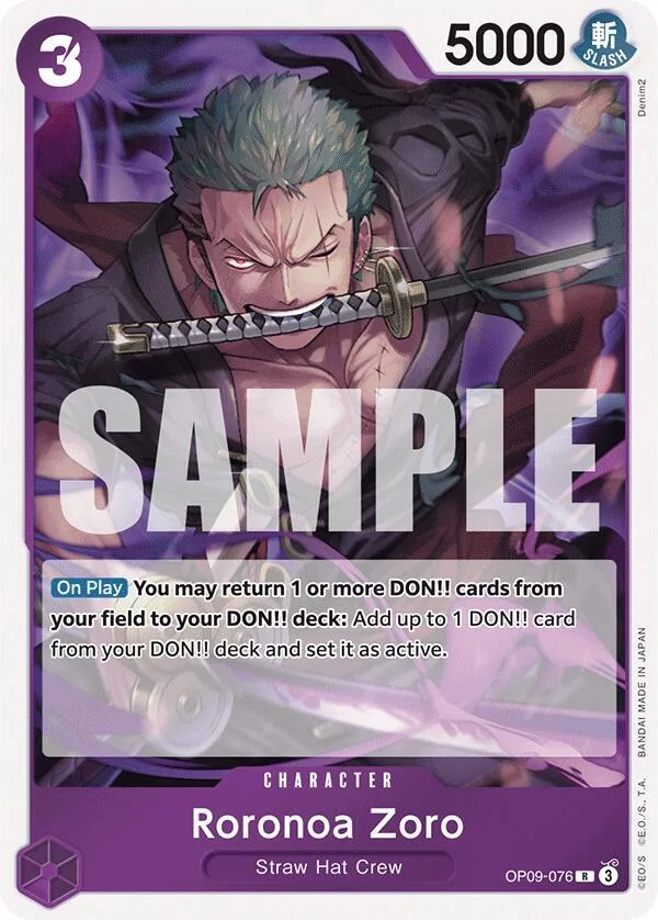 Roronoa Zoro, Emperors in the New World OP09-076
