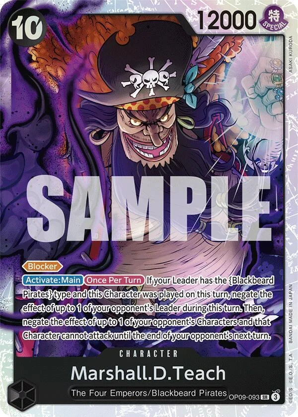 Marshall.D.Teach, Emperors in the New World OP09-093