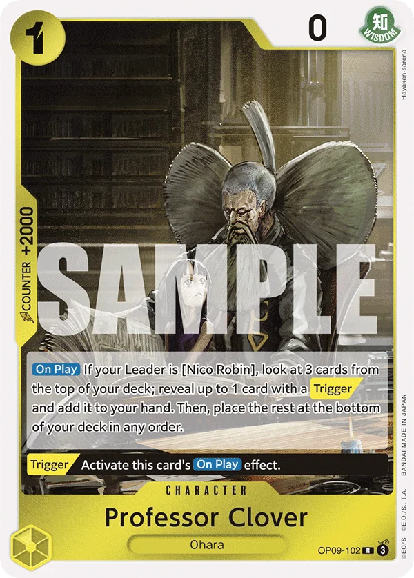 Professor Clover, Emperors in the New World OP09-102