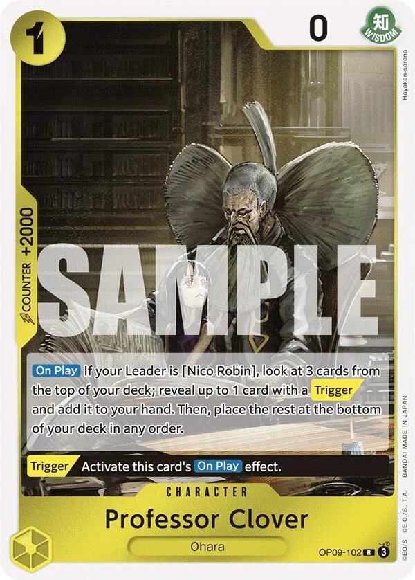 Professor Clover, Emperors in the New World OP09-102