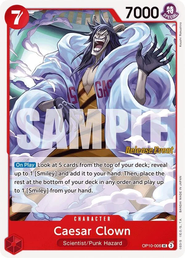 Caesar Clown, Royal Blood Release Event Cards OP10-006