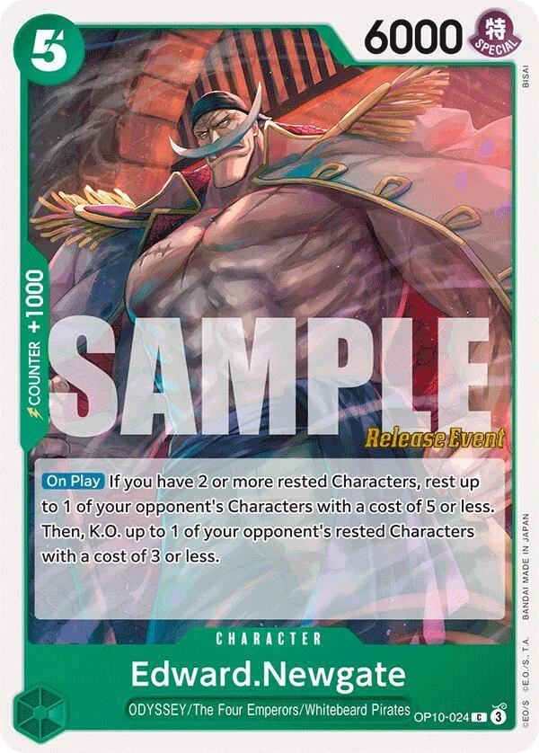 Edward.Newgate, Royal Blood Release Event Cards OP10-024