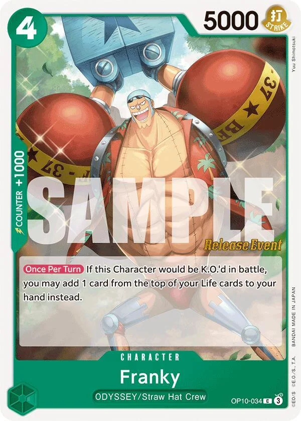 Franky, Royal Blood Release Event Cards OP10-034